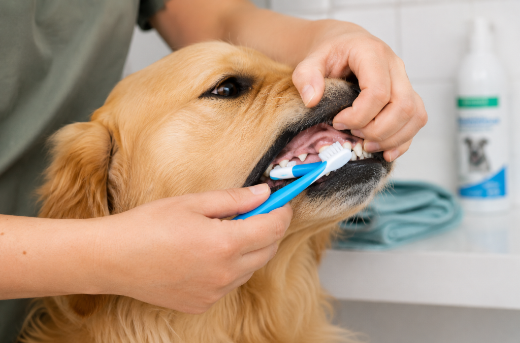 cómo limpiar los dientes a un perro